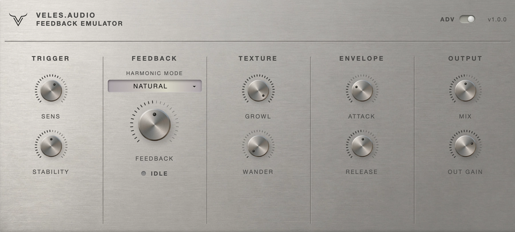 Feedback Emulator plugin panel